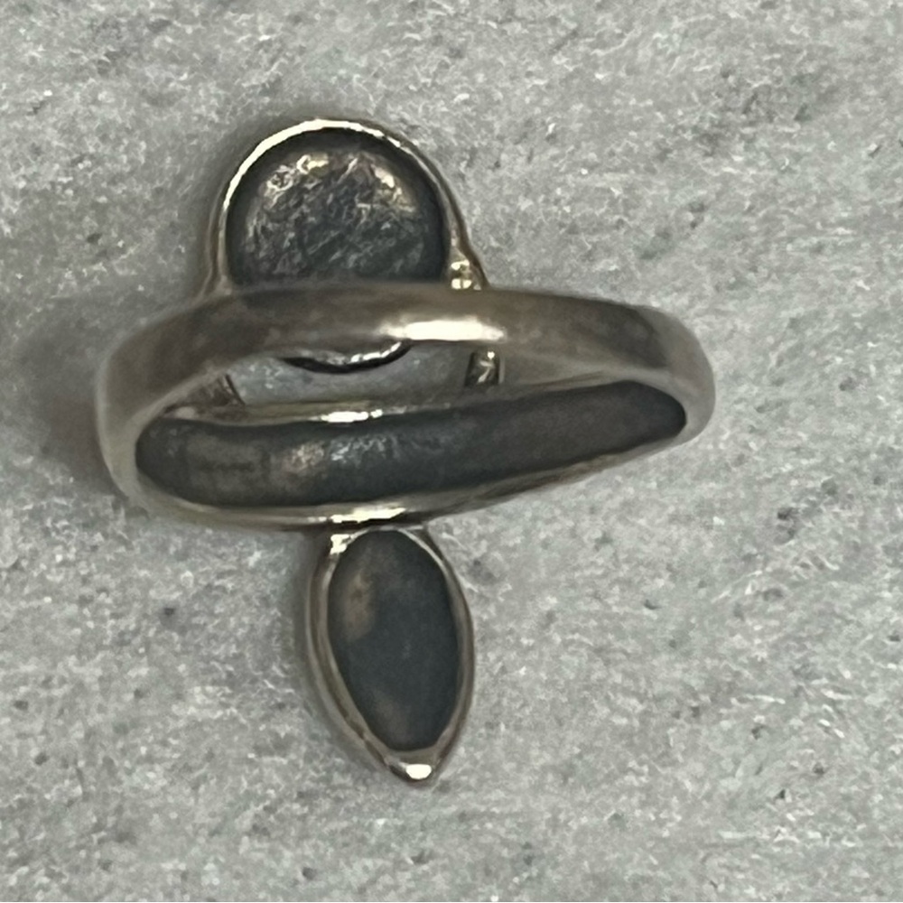 Source Unknown Unique Silver Women's Ring - image 5